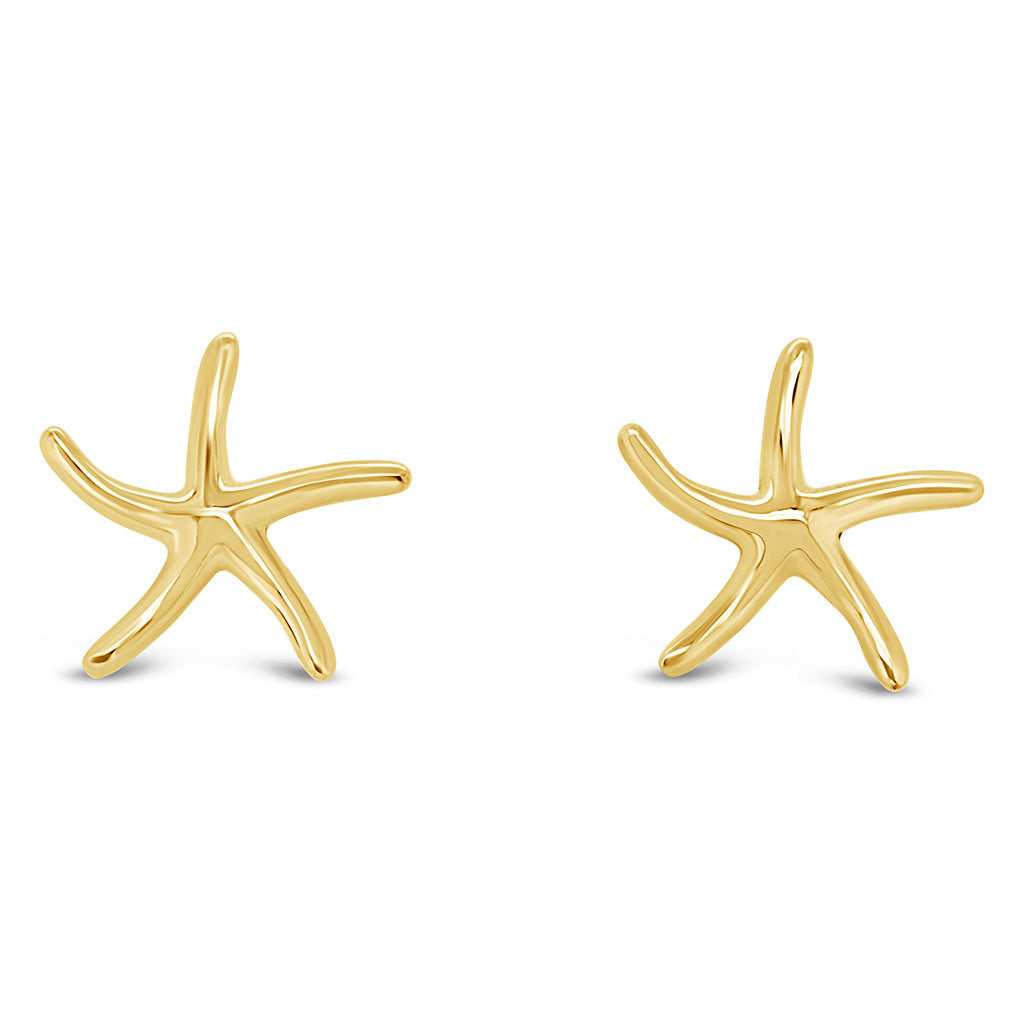 Small Dancing Starfish Stud Earrinigs