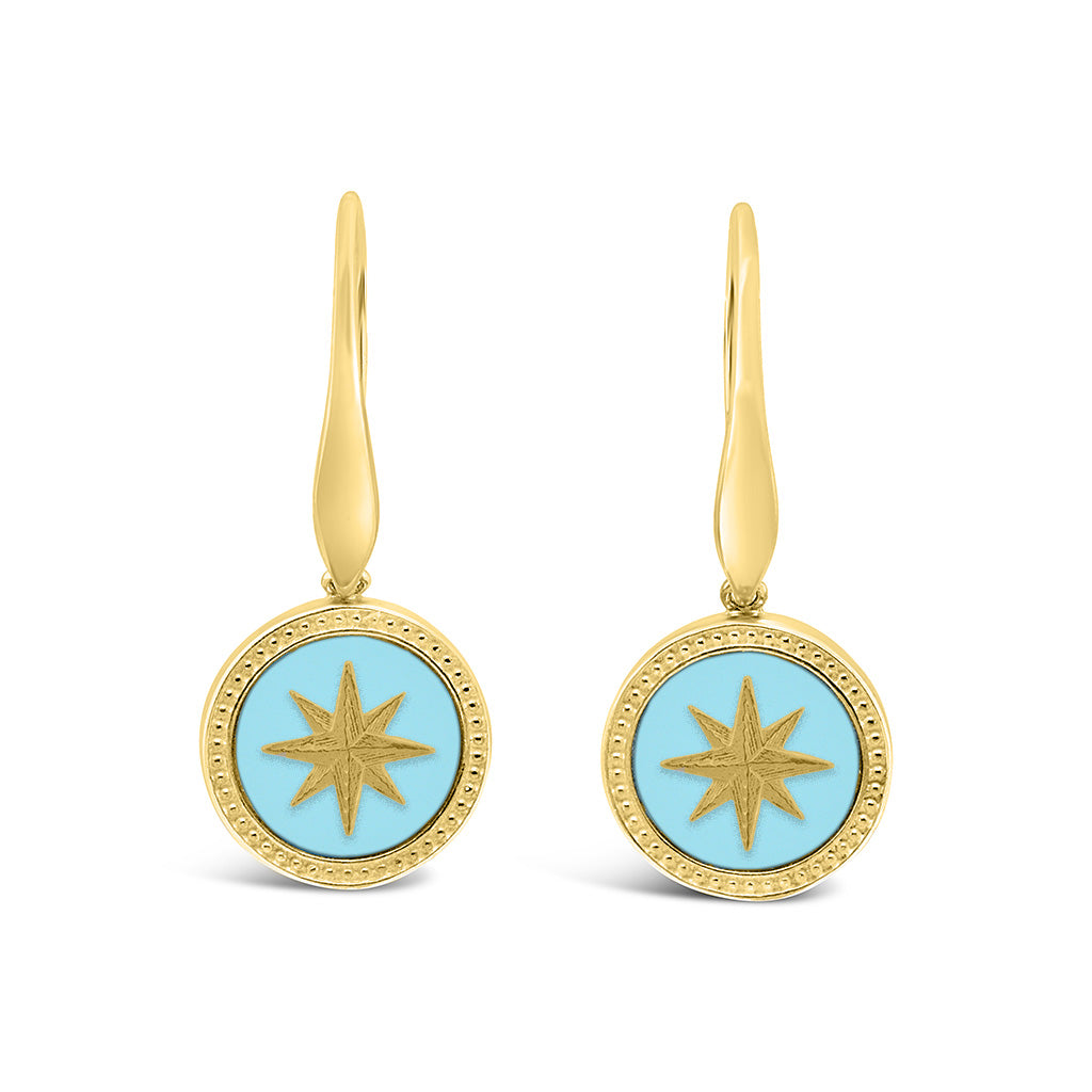 Beaded Edge Dream Leverback Earrings