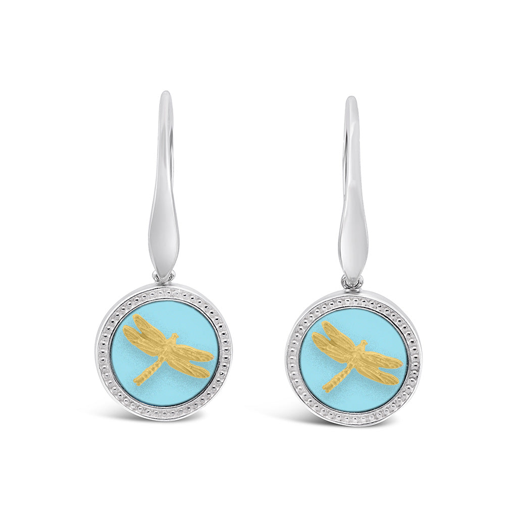 Beaded Edge Dream Leverback Earrings