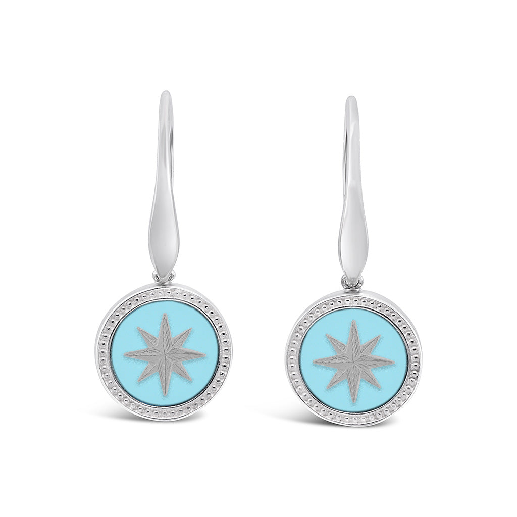 Beaded Edge Dream Leverback Earrings