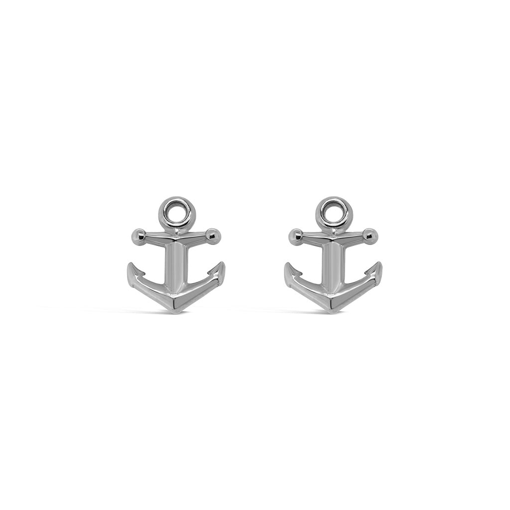 Tiny Anchor Stud Earrings