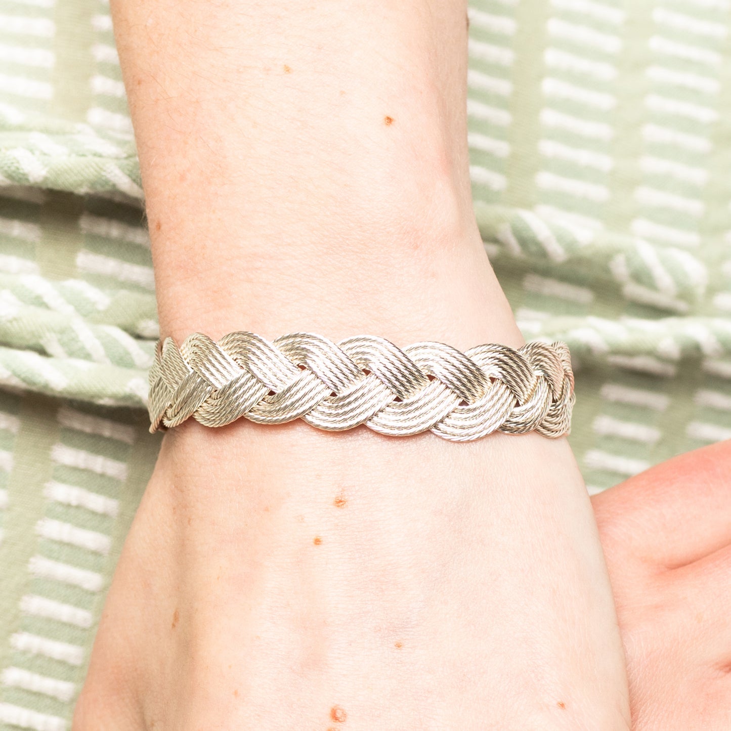 5 Strand Braid Bracelet with Infinity Clasp - 7"