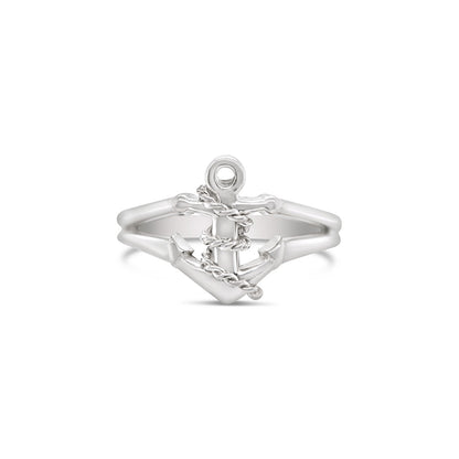 Anchor Ring with Rope Accent