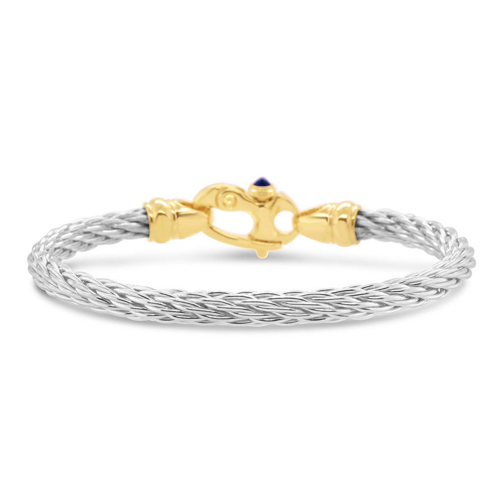 5mm Cable Bracelet with Mariner Clasp - 7"