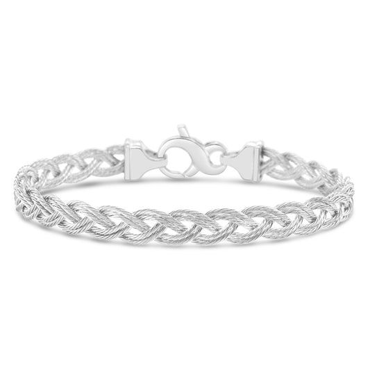 2 Strand Braid Bracelet with Infinity Clasp - 7"