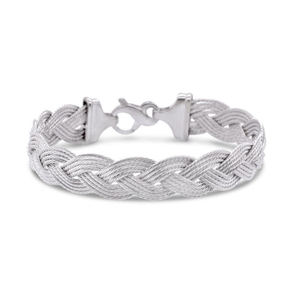 4 Strand Braid Bracelet with Infinity Clasp - 7"