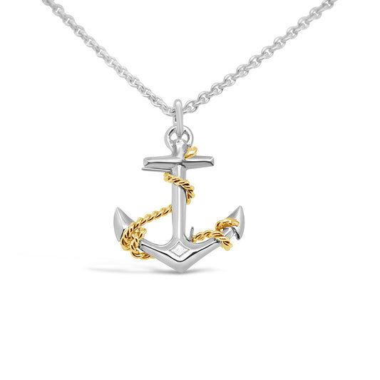 Fouled Anchor Pendant (Rope)