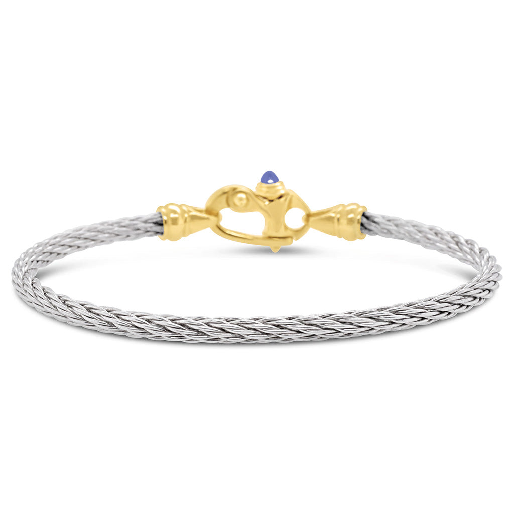 4mm Cable Bracelet with Mariner Clasp - 7"