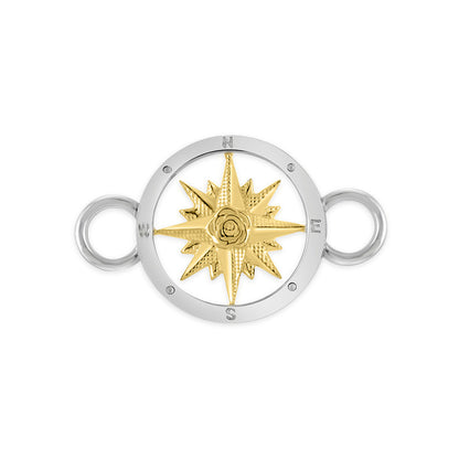 Small Round Compass Rose with Rose in Center Swaptop