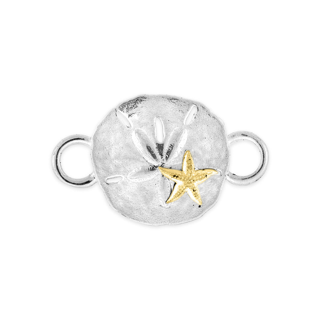 Sanddollar with 14k Applique Starfish Swaptop