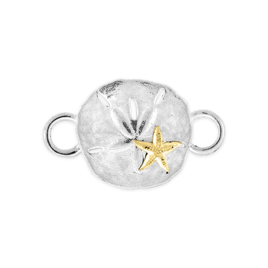 Sanddollar with 14k Applique Starfish Swaptop