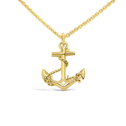 Fouled Anchor Pendant (Rope)