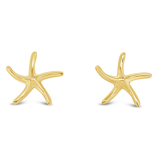 Small Dancing Starfish Stud Earrinigs