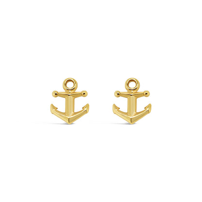 Tiny Anchor Stud Earrings