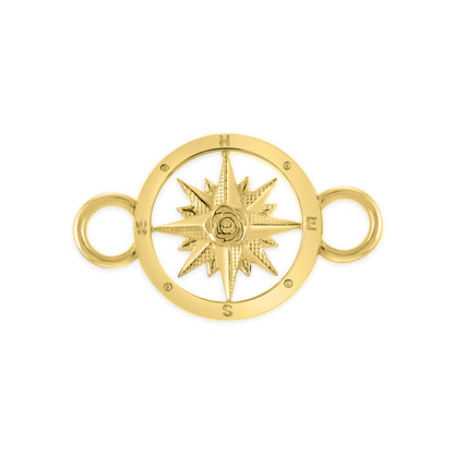 Small Round Compass Rose with Rose in Center Swaptop