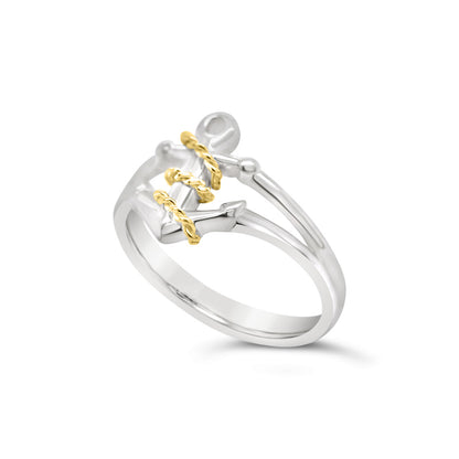 Anchor Ring with Rope Accent