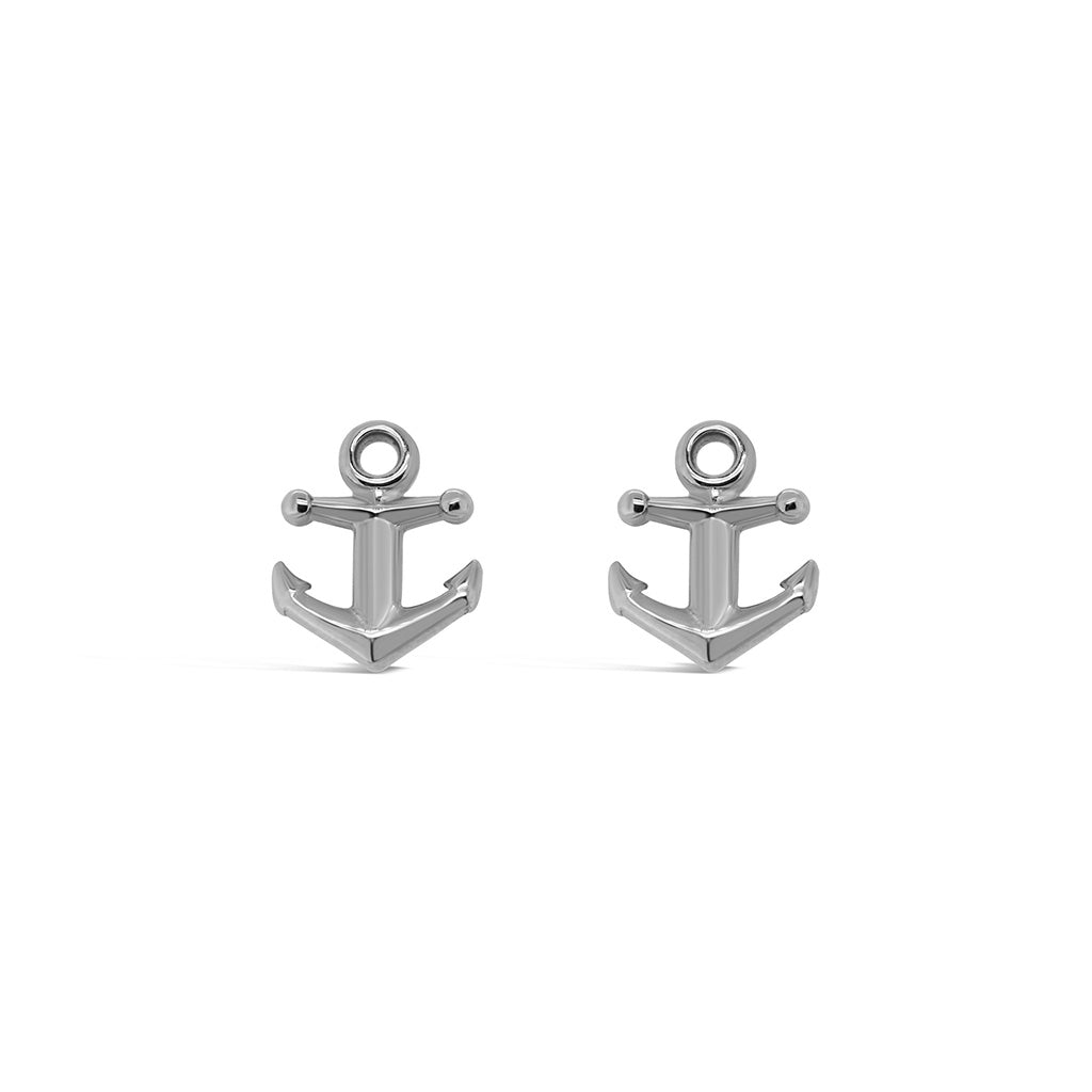 Tiny Anchor Stud Earrings