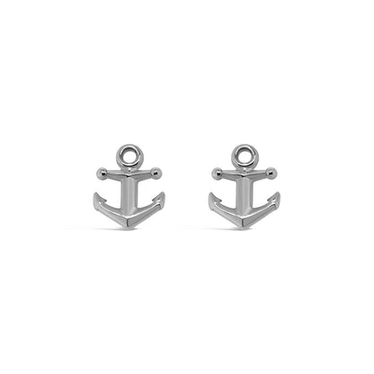 Tiny Anchor Stud Earrings