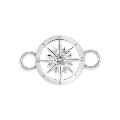 Small Round Compass Rose with Rose in Center Swaptop